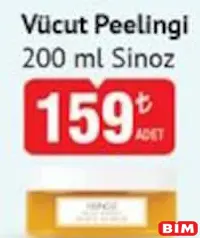 SİNOZ VÜCUT PEELİNGİ 200 G SİNOZ VÜCUT PEELİNGİ 200 G